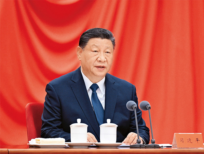 2025年1月6日,中共中央总书记、国家主席、中央军委主席习近平在中国共产党第二十届中央纪律检查委员会第四次全体会议上发表重要讲话。 新华社记者 李学仁/摄